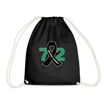 Bloody Sunday Ribbon - Drawstring Bag - black - Front