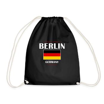 Berlin - Turnbeutel - Schwarz - Vorne