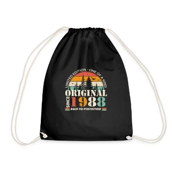 1988: Vintage Legend for the 36th Anniversary - Drawstring Bag - black - Front
