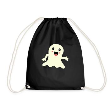 ghost 1 - Turnbeutel - Schwarz - Vorne