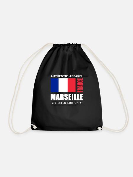 Marseille - Turnbeutel - Schwarz