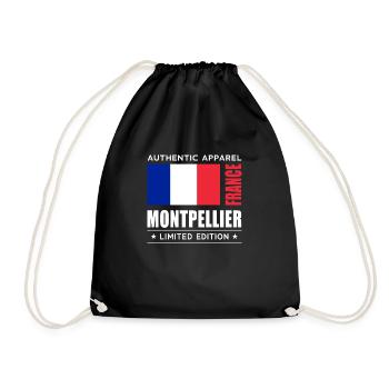 Montpellier - Drawstring Bag - black - Front