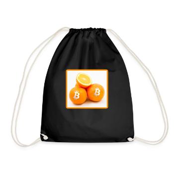 Fresh Bitcoin Orange - Turnbeutel - Schwarz - Vorne