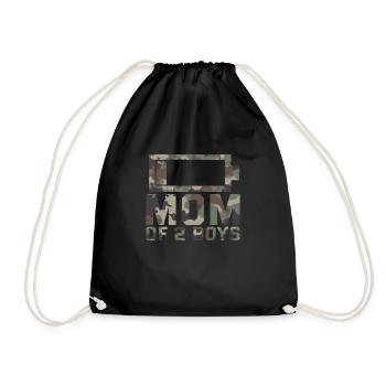 Maman de 2 garçons Chemise cadeau de Son Mothers - Sac de sport léger - noir - Devant