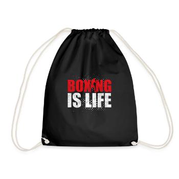 Boxing Is Life Training Boxer - Drawstring Bag - black - Front