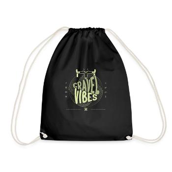 Vélo Gravel, VTT, passion vélo, cycliste - Sac de sport léger - noir - Devant