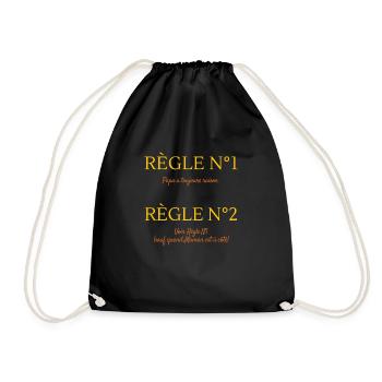 Règle N°1 - Sac de sport léger - noir - Devant