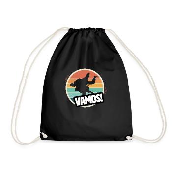 Vamos Retro Judo - Turnbeutel - Schwarz - Vorne