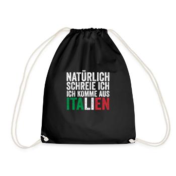 Italie Vaffanculo italien - Sac de sport léger - noir - Devant