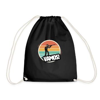 Vamos Titte Retro - Turnbeutel - Schwarz - Vorne