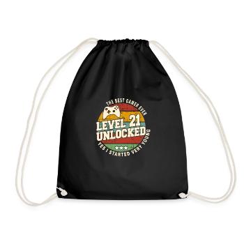 Original 2003 21st Anniversary Retro Gift - Drawstring Bag - black - Front