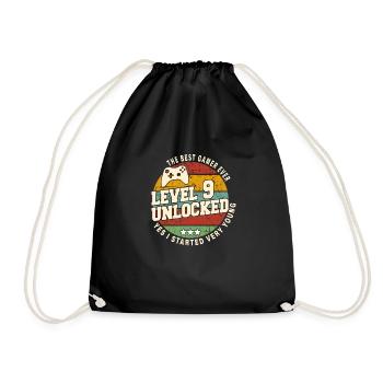 Original 2015 9e Anniversaire Cadeau Retro - Sac de sport léger - noir - Devant