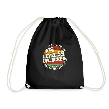 Original 1965 59e Anniversaire Cadeau Retro - Sac de sport léger - noir - Devant