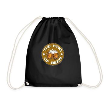 T-shirt Le Roi de la Bière - Sac de sport léger - noir - Devant