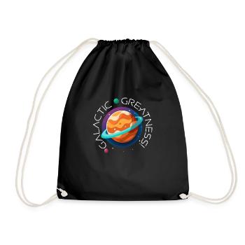 Galactic greatness! - Drawstring Bag - black - Front