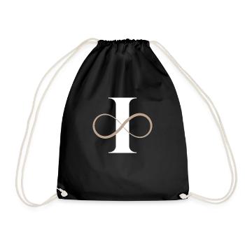 Lettre i infinie - Sac de sport léger - noir - Devant