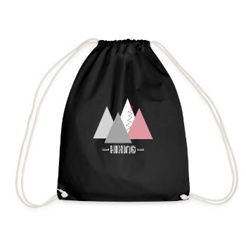 Conception de logo de randonnée - Sac de sport léger - noir - Devant