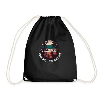 it's nature - Drawstring Bag - black - Front