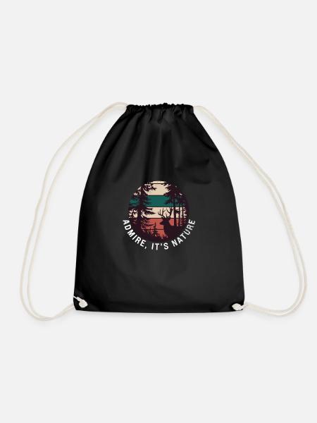 respirez c'est la nature - Sac de sport léger - noir