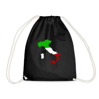 italien land - Turnbeutel - Schwarz - Vorne