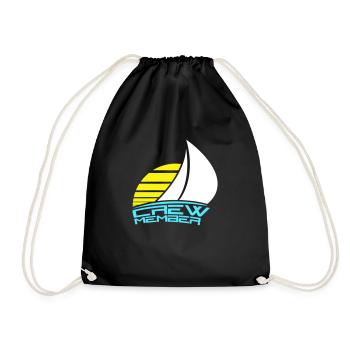 Membre d’équipage Texte Soleil Membre de l’équipe Équipage de voile Plaisir - Sac de sport léger - noir - Devant