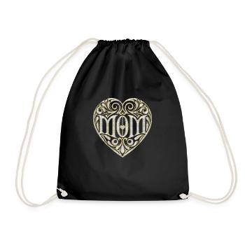 Love Quotes amore Flowers Women girl mom female - Drawstring Bag - black - Front