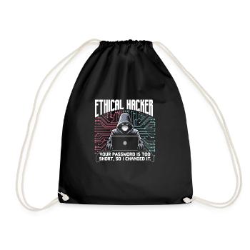 Ethical Hacker - Drawstring Bag - black - Front