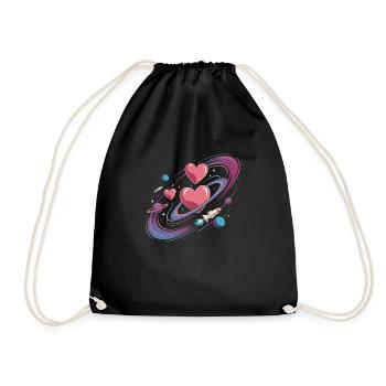 Heart of the Universe - Drawstring Bag - black - Front