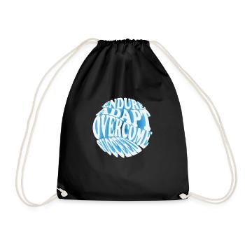 Gear Up for Success: Empowering You to Overcome - Drawstring Bag - black - Front