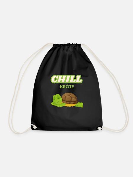Chill toad for chiller - Drawstring Bag - black