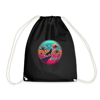 Majestic Wolf - Liberté sauvage ! - Sac de sport léger - noir - Devant