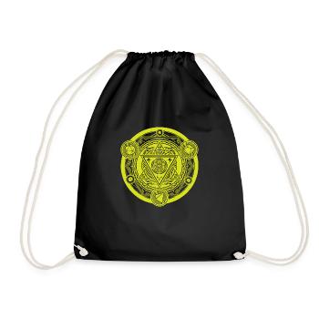 Arcane Circle d20 – Role Play T-Shirt - Drawstring Bag - black - Front
