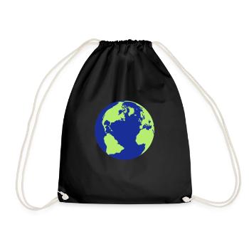 terre - Sac de sport léger - noir - Devant