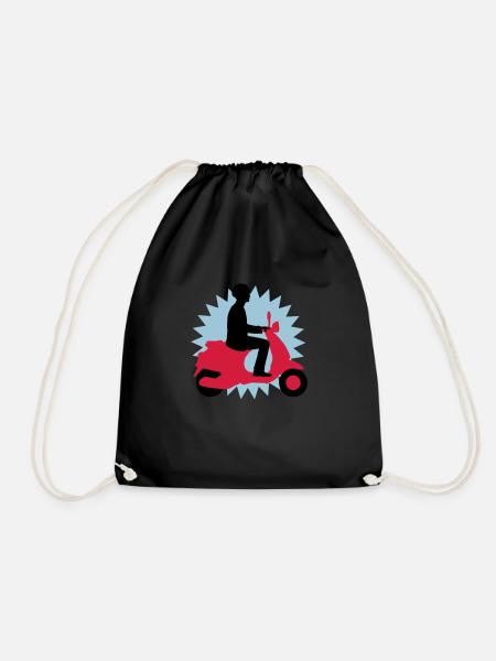 vespa_3c - Turnbeutel - Schwarz