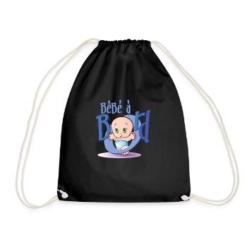 Bébé à bord - Sac de sport léger - noir - Devant
