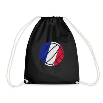 volleyball - Drawstring Bag - black - Front