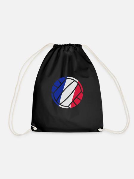 volleyball - Drawstring Bag - black