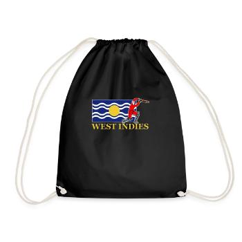 West Indies Cricket Player - Drawstring Bag - black - Front