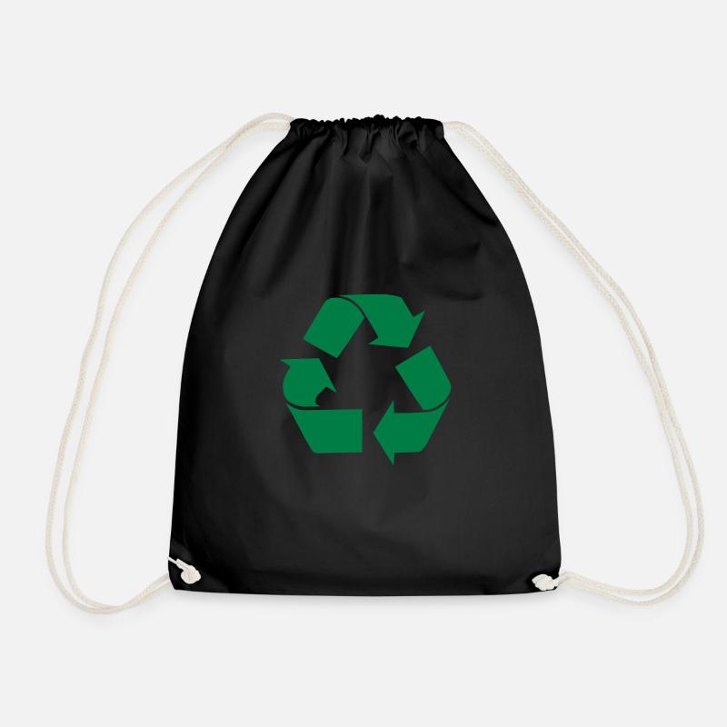 Recycle - Turnbeutel - Schwarz