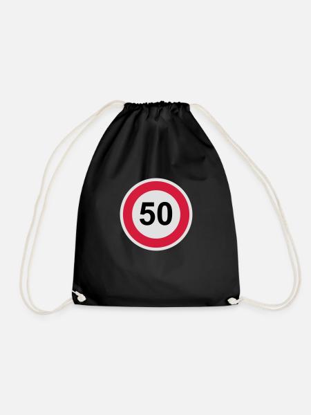50 Jahre - Turnbeutel - Schwarz