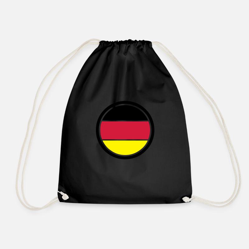 Germany Emblem - Drawstring Bag - black