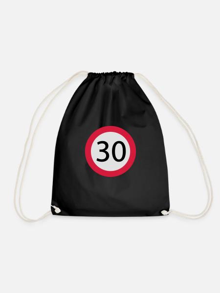 30 - Drawstring Bag - black