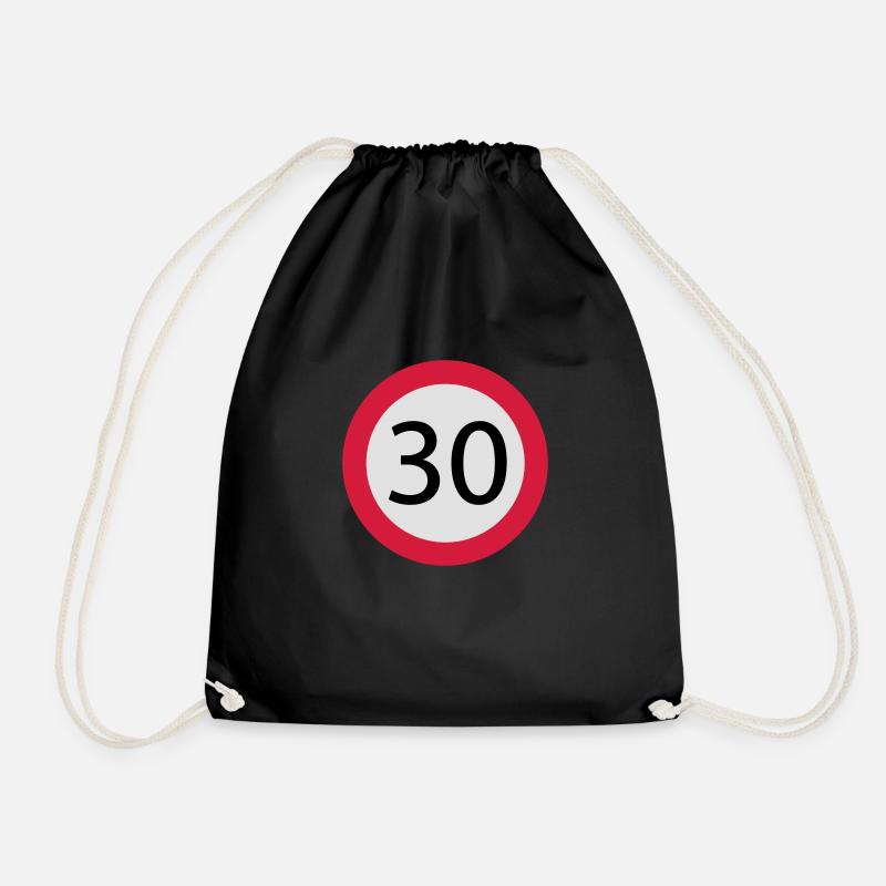 30 - Drawstring Bag - black