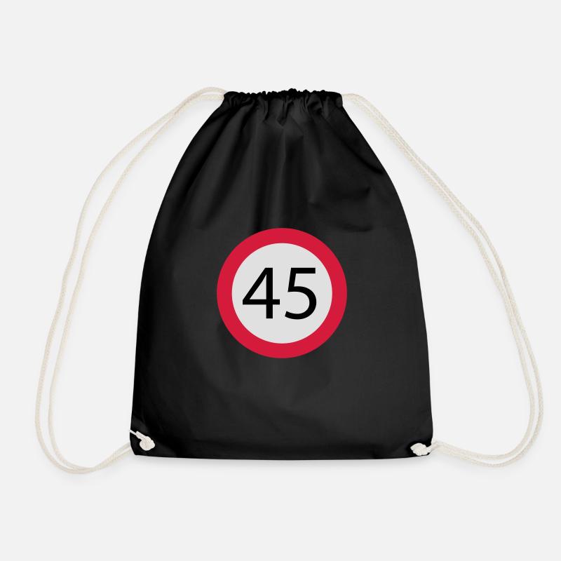 45 - Drawstring Bag - black