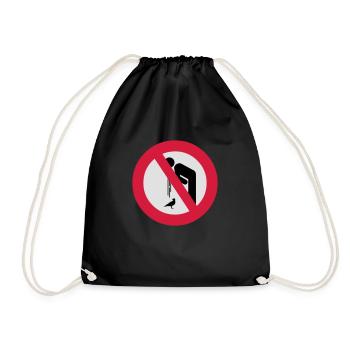 Don't Barf on Birds () - Turnbeutel - Schwarz - Vorne