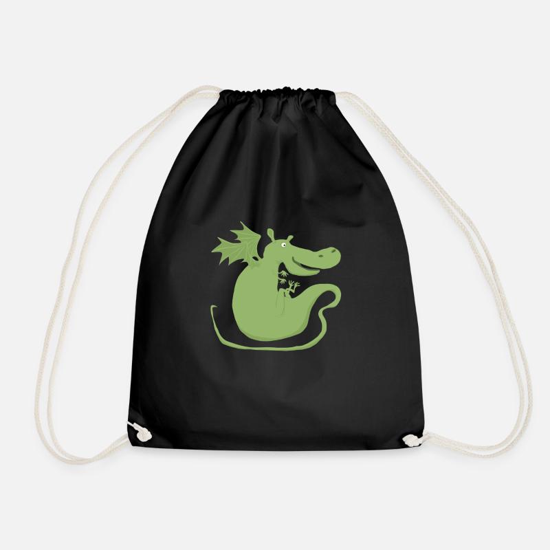 Drache - Turnbeutel - Schwarz