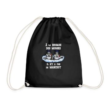 À la BRIGADE DES MORSES il n'y a pas de MANCHOT - Sac de sport léger - noir - Devant