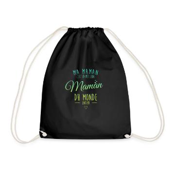 Meilleur maman du monde entier - Sac de sport léger - noir - Devant