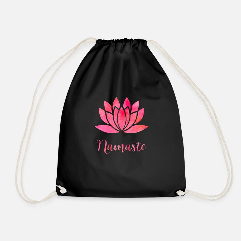 Namaste - Turnbeutel - Schwarz
