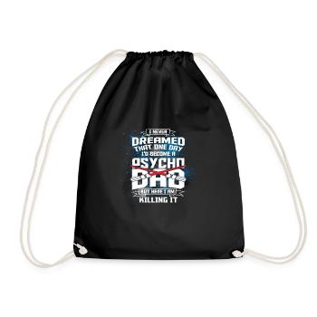 PSYCHO DARTH DAD X2X - Turnbeutel - Schwarz - Vorne